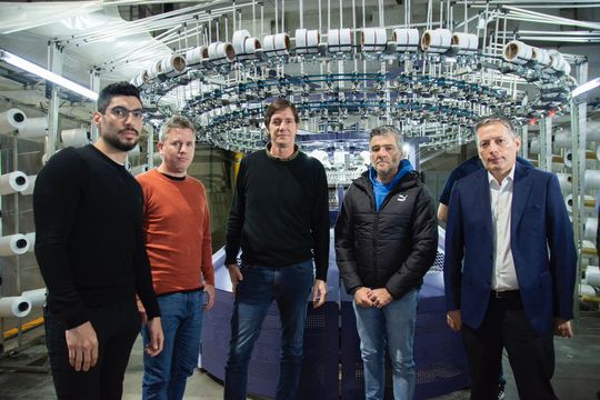 fernando gray, juan zabaleta y facundo moyano visitaron una fabrica afectada por el desplome de las ventas