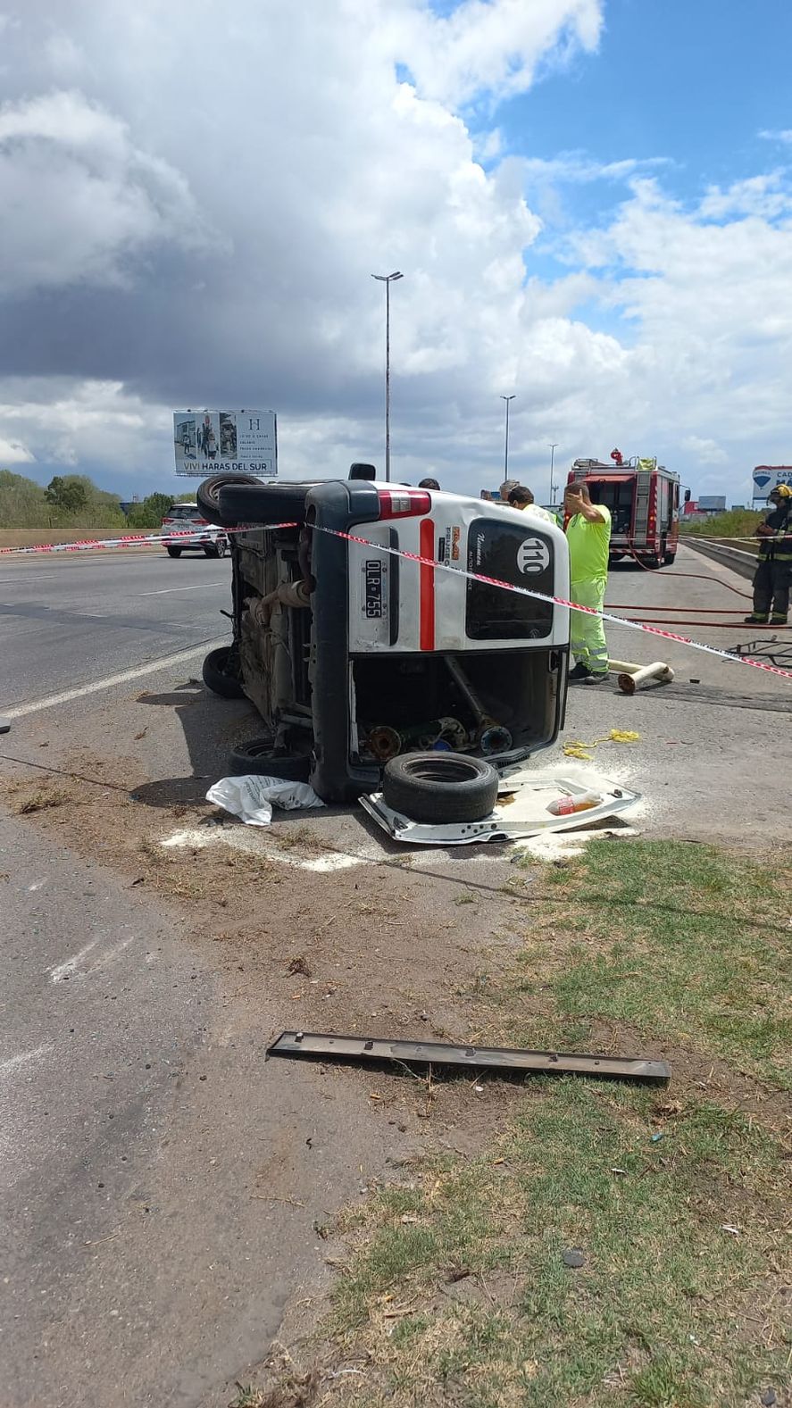 El fatal vuelco fue en la Autopista Buenos Aires - La Plata al km. 12