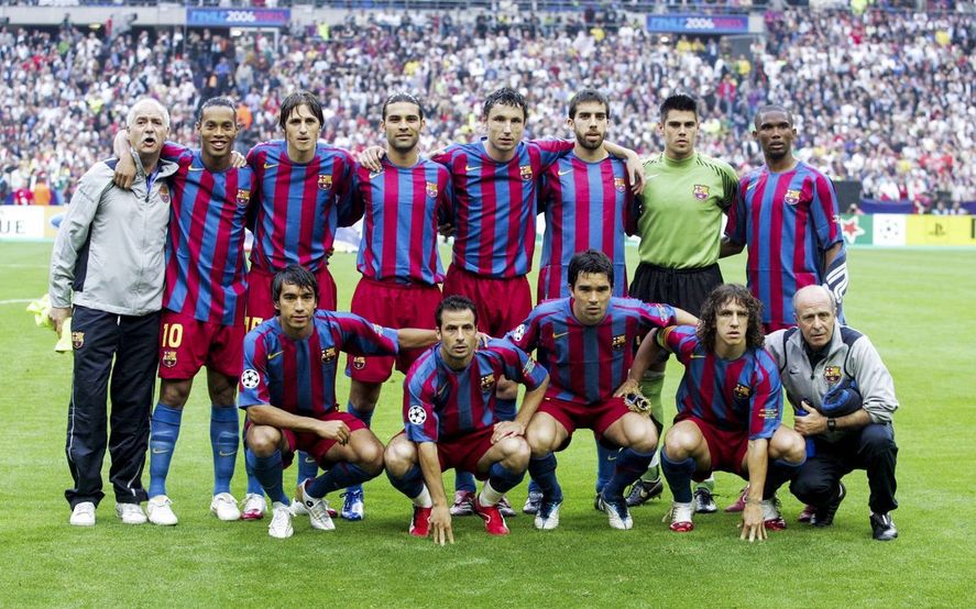 Como Gimnasia en el clásico contra Estudiantes, el Barcelona de 2006 también incluía varios juveniles