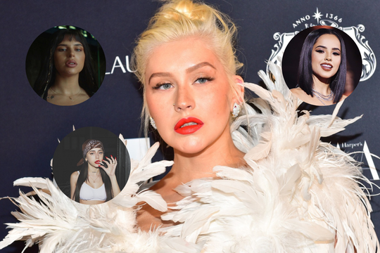 Christina Aguilera anunció su próximo tema con Nicki Nicole, Nathy Peluso y Becky G.