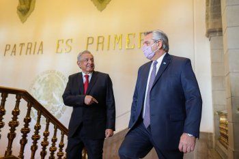 Alberto Fernández visitó a Andrés Manuel López Obrador en febrero de 2021.
