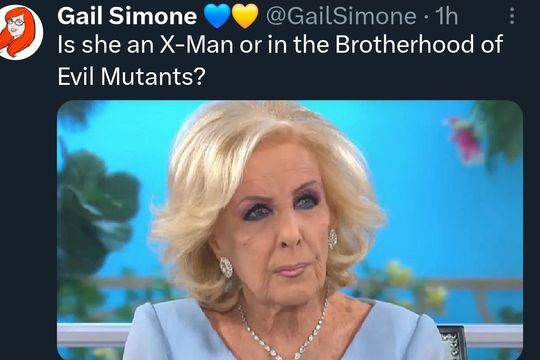 ¿mirtha legrand al universo marvel? una guionista reaviva la broma (?) en redes