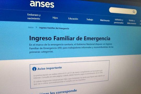 Anses paga el tercer IFE para auxiliar a trabajadores informales y monotributistas