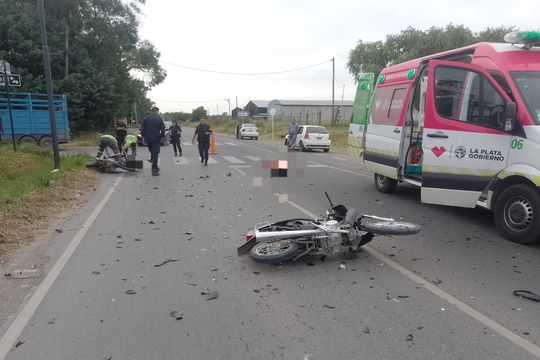 inseguridad vial en la plata: un muerto tras la colision entre dos motos