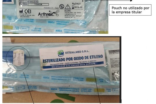 ANMAT advierte sobre la circulación de arpones quirúrgicos falsificados Suture Anchor FASTak II - ARTHREX y prohíbe su uso y comercialización en todo el país