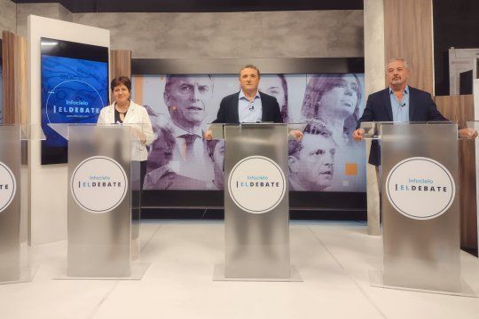 Stella Maris Mendaño, Diego Touzet y Claudio Rossi participaron de Infocielo El Debate segunda sección, de cara a las elecciones legislativas de noviembre.