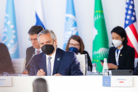 Alberto Fernández brindó su discurso en la apertura del G-20