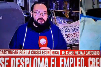 El periodista Emanuel Herrera se conmovió al recordar cuando era cartonero.