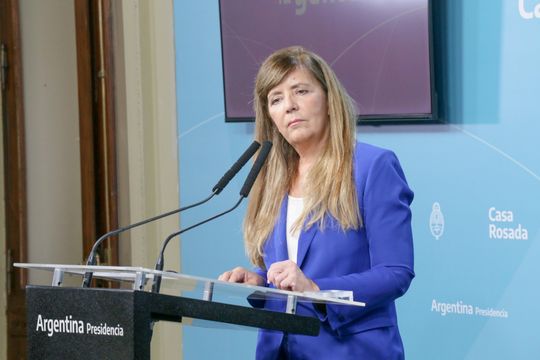 Gabriela Cerruti salió a manifestar el análisis del Gobierno a la inflación de marzo.