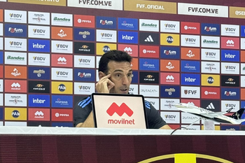 Lionel Scaloni en conferencia de prensa