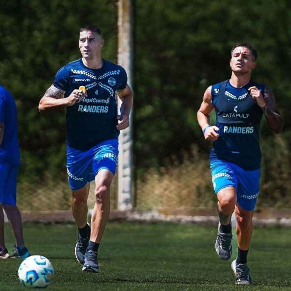 Leonardo Morales y Matías Miranda trabajaron de manera diferenciada este viernes. (Foto: Prensa Gimnasia)