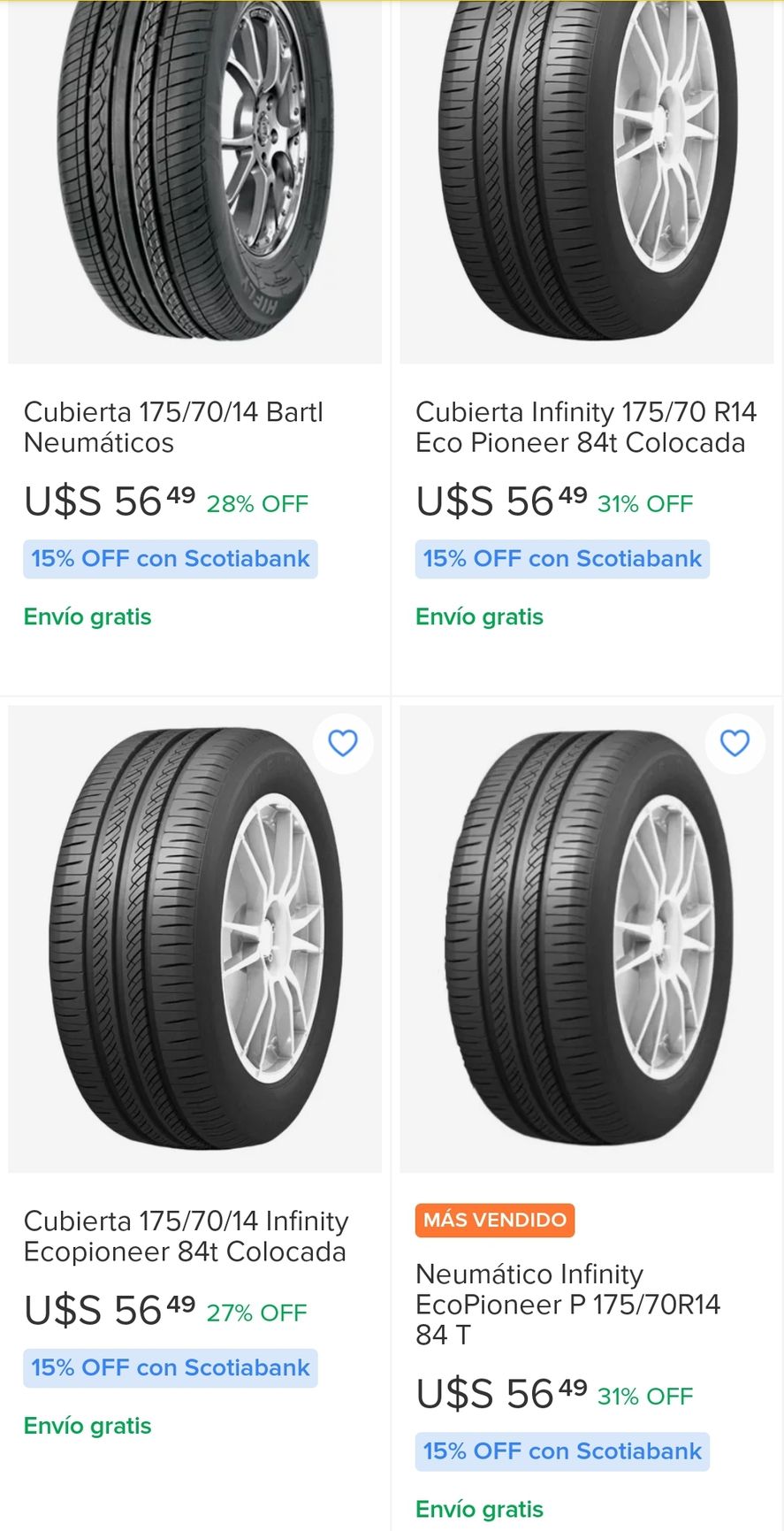 paradoja de comprar neumáticos más baratos en Uruguay | Infocielo