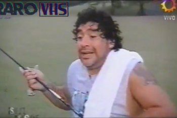 Maradona explicando sus diferencias con el rugby y los rugbiers