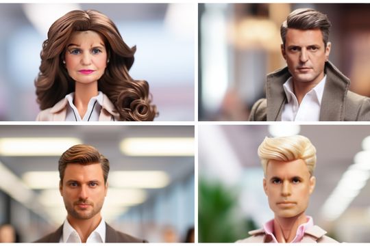 barbificados: asi lucirian los candidatos si fueran barbie o ken