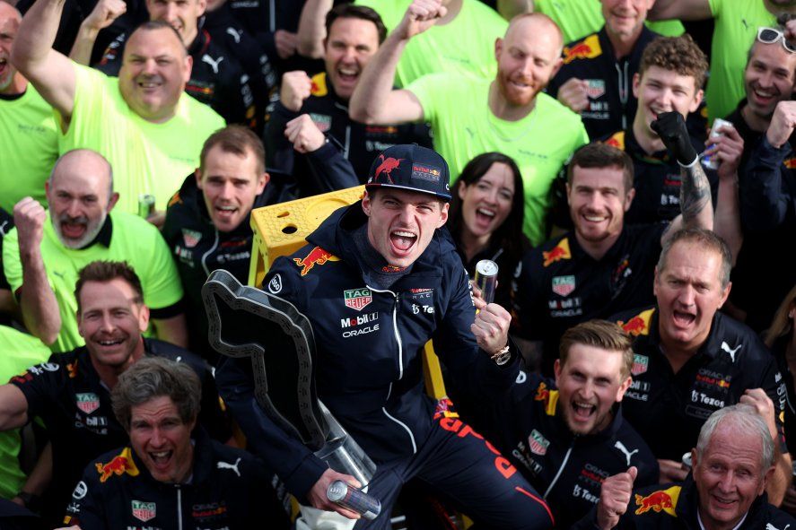 Max Verstappen festejó en la Fórmula 1 