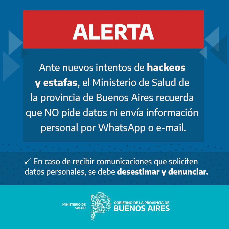 El Ministerio de Salud de la provincia de Buenos Aires alert&oacute; sobre posibles estafas a trav&eacute;s de llamados telef&oacute;nicos falsos.