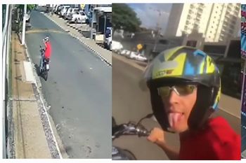 selfie mortal: un joven en brasil choco contra un poste mientras se grababa para instagram