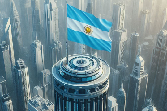 La Argentina del futuro. Imagen creada con IA.