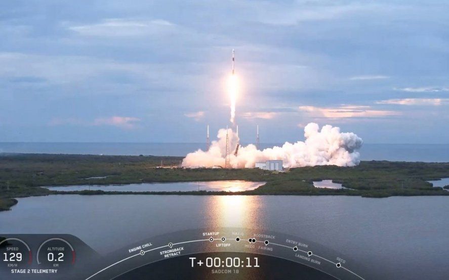 Así fue el lanzamiento del satélite argentino Saocom 1B
