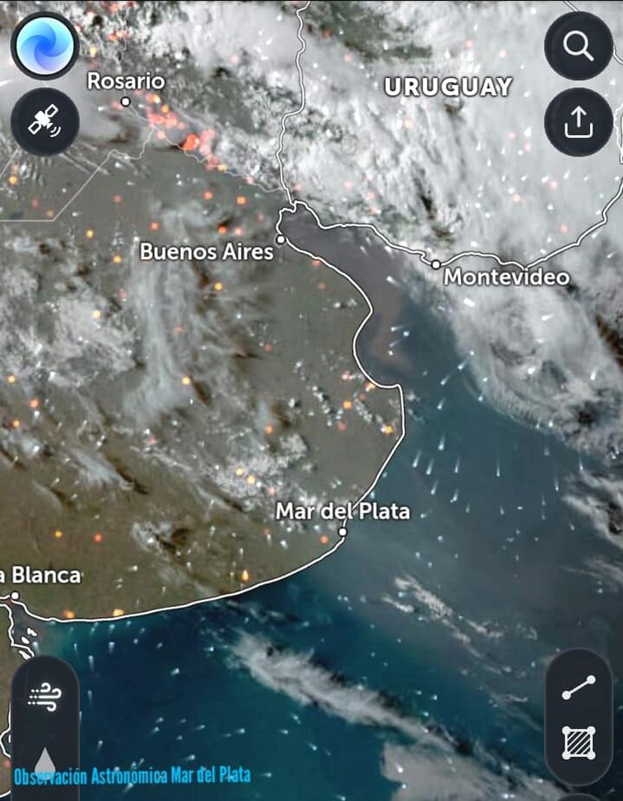 El mapa compartido por el Centro de investigación educativa de la ciudad de Mar del Plata.