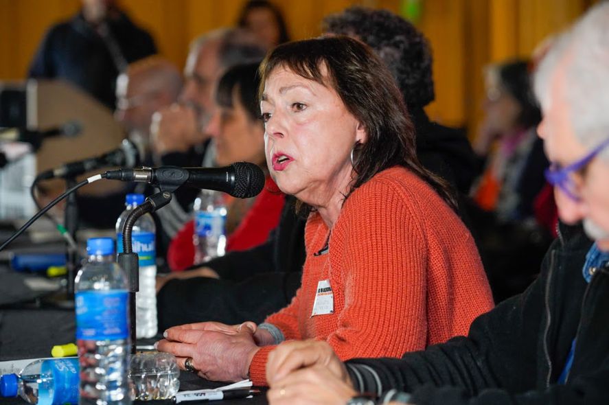 Ileana Celotto, candidata por la lista opositora Multicolor en las elecciones de la CTA- Autónoma 