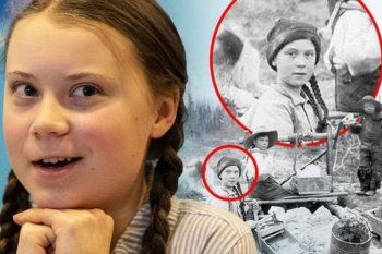 ?¿es una enviada especial??: la foto de la nena identica a greta thunberg que revoluciono las redes