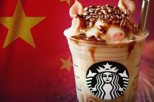 starbucks ofrece a sus clientes en china cafe con sabor a cerdo