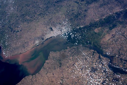 Las imágenes del astronauta japonés muestran parte del territorio bonaerense desde el espacio