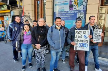 Los censistas reclamaron frente al Ministerio e Economía