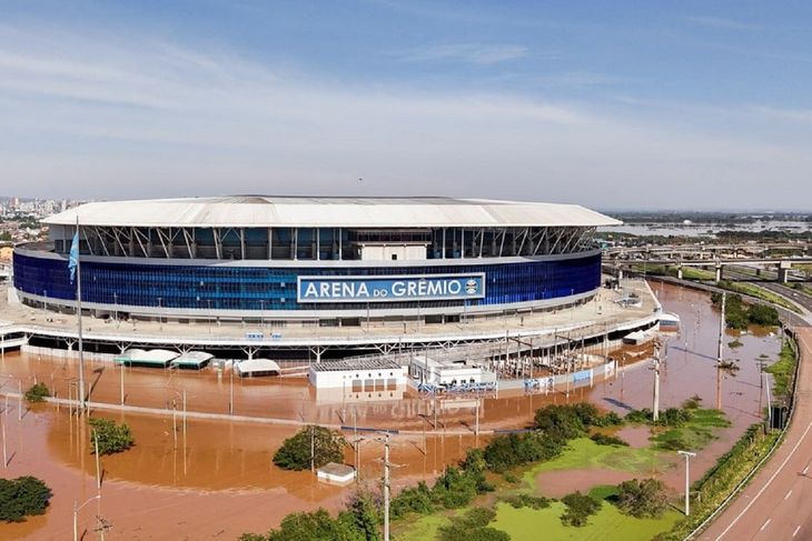Se postergó Gremio vs. Estudiantes: el comunicado de CONMEBOL ante la catástrofe que vive Río Grande do Sul