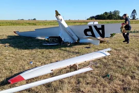 El accidente fue en el aeroclub de Pergamino