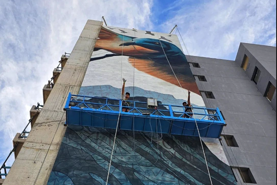 ¿Dónde está el mural más grande de Mar del Plata?