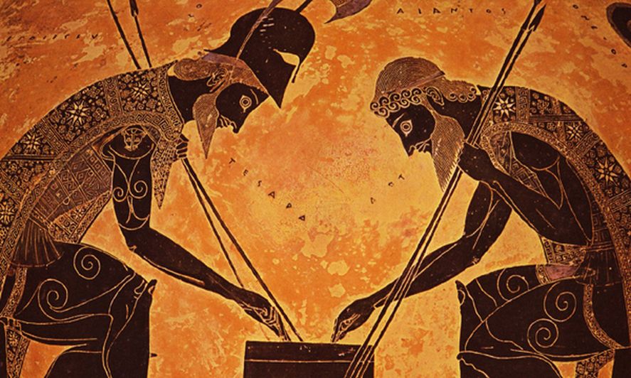 Imágenes de antiguos juegos griegos como el que dejó picando el diputado Rodolfo Tailhade en Crónica, sobre las imbricaciones entre la Corte Suprema y el macrismo 