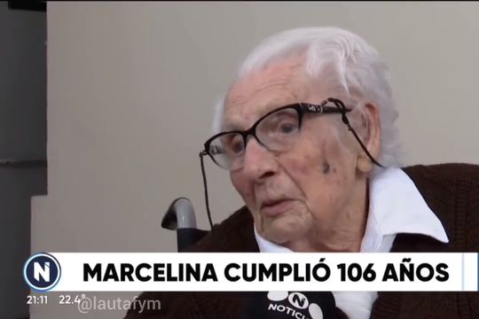 los 106 de marcelina: la abuela rosarina que no quiere vivir mas