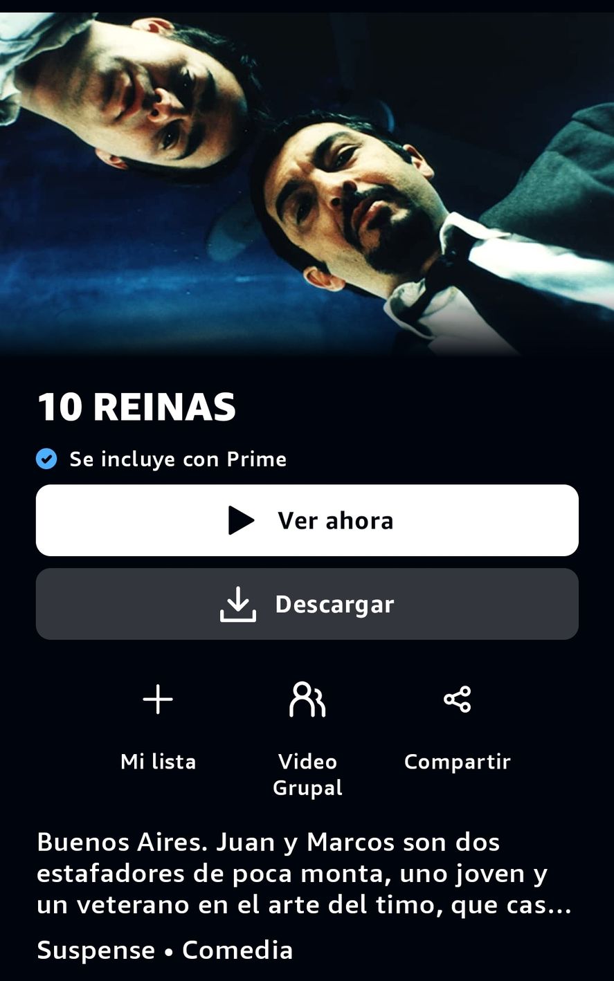 El anuncio de la plataforma de streaming Amazon Prime Video en donde se publicita por error a la película argentina con Ricardo Darín 