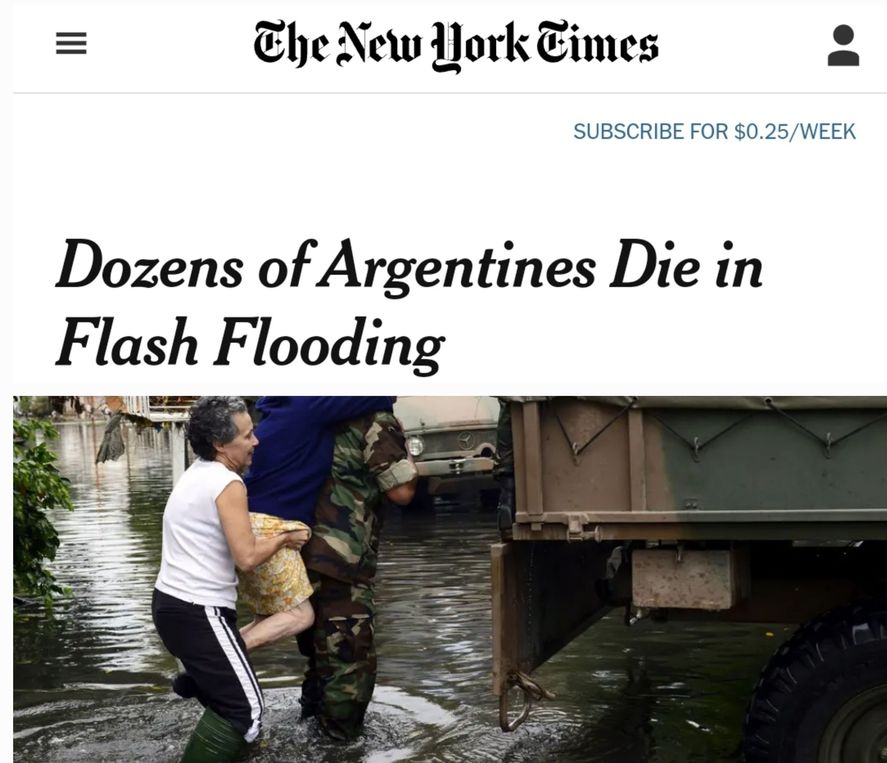 Así cubrieron medios internacionales la inundación de hace 10 años
