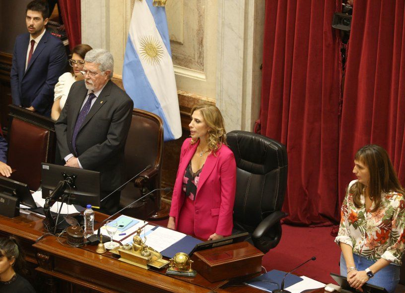 La presidenta provisional del Senado, Claudia Ledesma, había hecho el llamado a sesionar por decreto.
