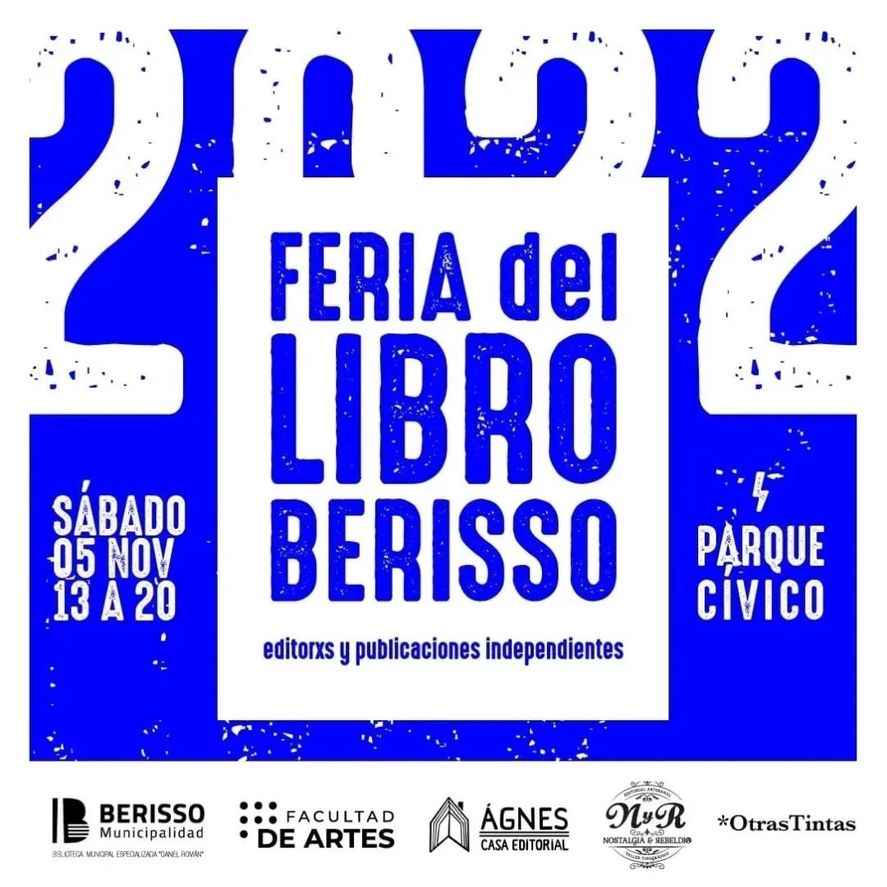 La 2&deg; Feria del Libro de Berisso se realizar&aacute; el 5 de noviembre de 13 a 20 horas.