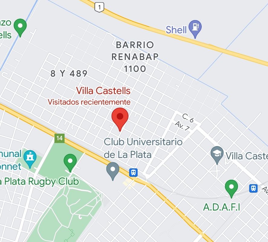 El mapa de Villa Castells, la zona de la ciudad de La Plata en donde aparecieron otra vez chanchos sueltos 