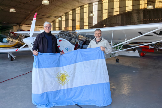 El ensayo del primer avión eléctrico de Argentino fue en el aeródromo de General Rodríguez.