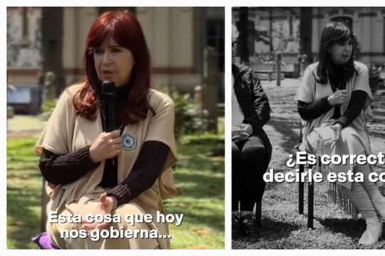 cristina kirchner se refirio a milei como esta cosa que nos gobierna